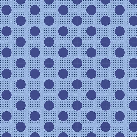 TILDA MEDIUM DOTS DENIM BLUE