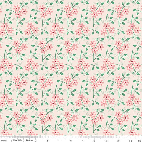 BERRY & SAGE 107/108" WIDE BACK BOUQUET LATTE