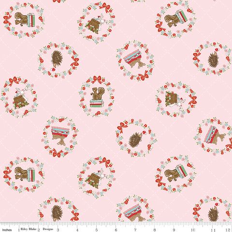 WHIMSICAL WOODLAND 107/108" WIDE BACK TOSSED ANIMA