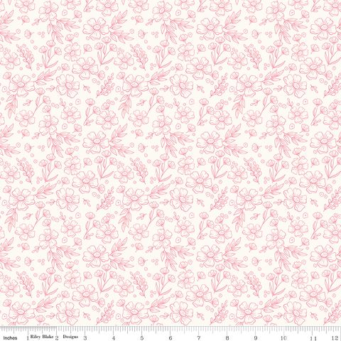 SWEET PINK FLORAL CREAM