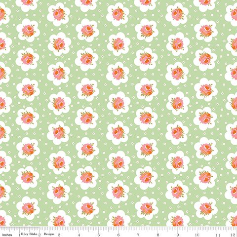 PEACH COBBLER TEA TIN ROSE GREEN