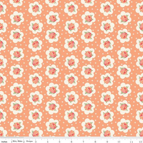PEACH COBBLER TEA TIN ROSE PEACH