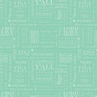 SOUTHERN CHARM TEXT MINT