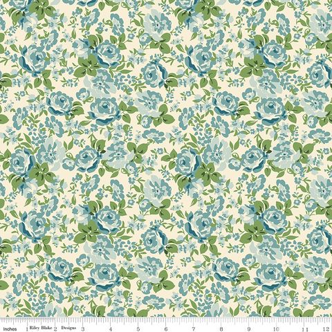 COWGIRL FLORAL BLUE