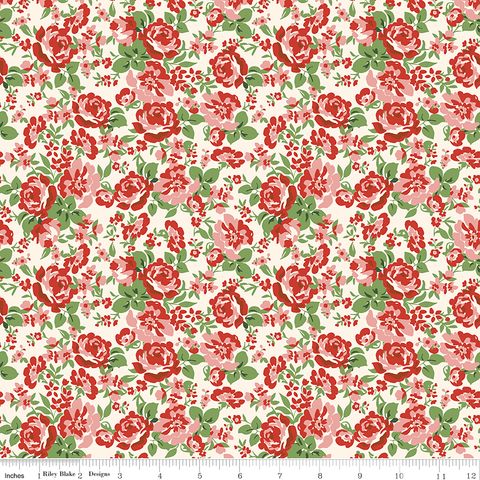 COWGIRL FLORAL RED