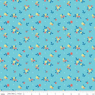 SUMMER'S IN TOWN FLORAL AQUA