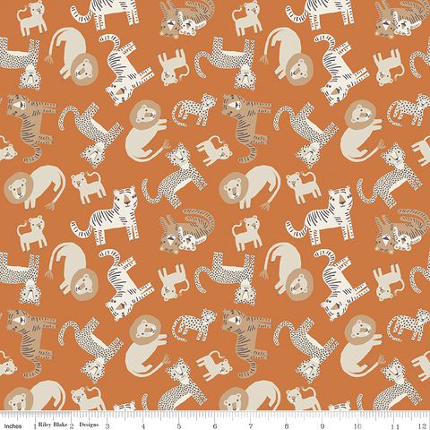 LEO & SAVANNAH ANIMAL TOSS ORANGE