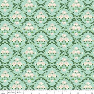 CORRESPONDENCE TRELLIS DAMASK MINT