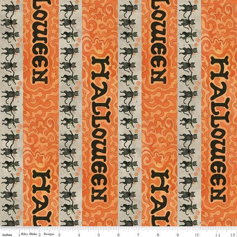 SPOOKY HALLOWEEN STRIPE GRAY