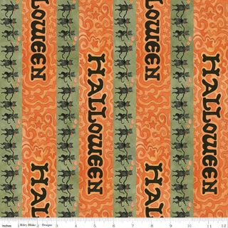 SPOOKY HALLOWEEN STRIPE GREEN