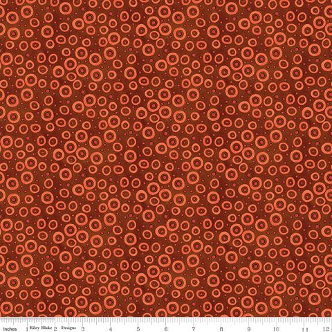 SPOOKY POLKA DOTS RUSTY OAK