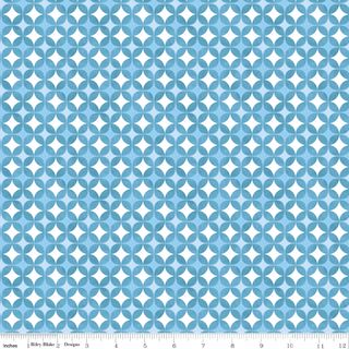 PAINTED PETALS GEO CIRCLES BLUE