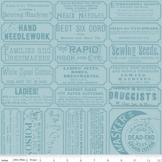 SCARY SCRAPS SCARY SEW LABELS BLUE