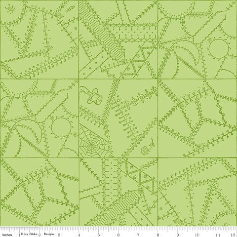 SCARY SCRAPS CRAZY PATCHWORK GREEN