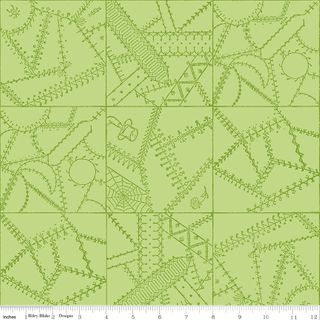 SCARY SCRAPS CRAZY PATCHWORK GREEN