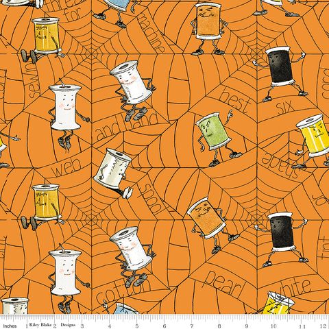 SCARY SCRAPS SPOOKY SPOOLS ORANGE
