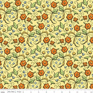 SCARY SCRAPS FALL FLORAL YELLOW