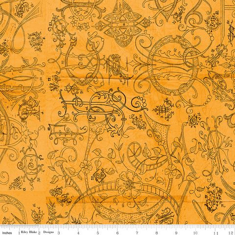 SCARY SCRAPS SCARY STITCHES ORANGE