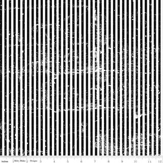 SCARY SCRAPS STRESSED STRIPES BLACK