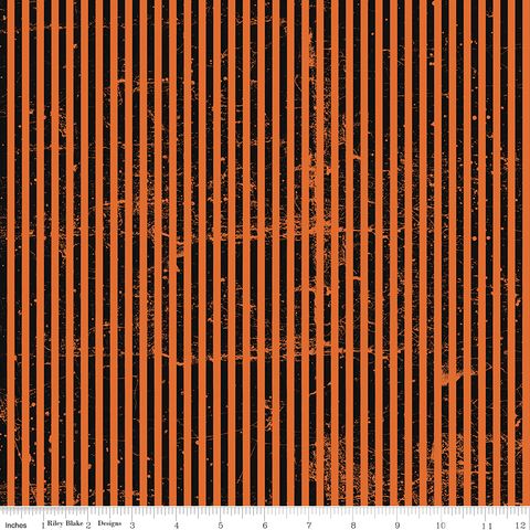 SCARY SCRAPS STRESSED STRIPES ORANGE