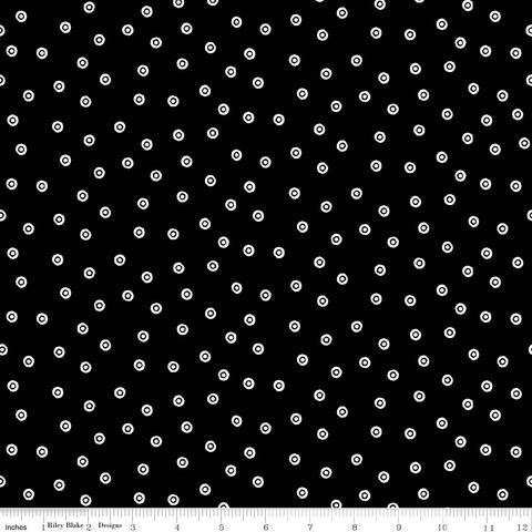 SCARY SCRAPS DRESS DOTS BLACK
