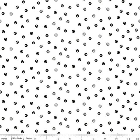 SCARY SCRAPS DRESS DOTS WHITE