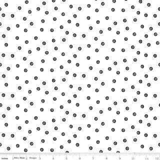 SCARY SCRAPS DRESS DOTS WHITE