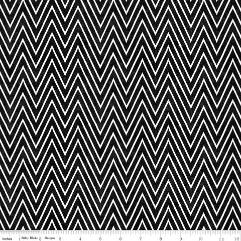 SCARY SCRAPS SHOCKING CHEVRON BLACK