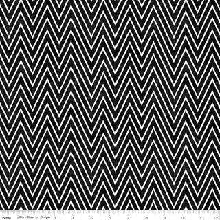 SCARY SCRAPS SHOCKING CHEVRON BLACK