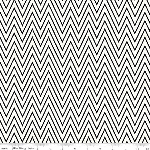 SCARY SCRAPS SHOCKING CHEVRON WHITE