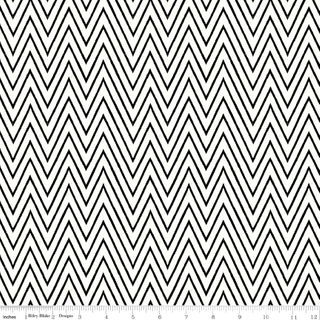SCARY SCRAPS SHOCKING CHEVRON WHITE