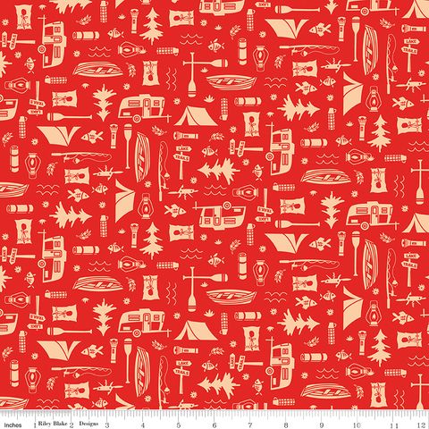 HAPPY HAVEN LET'S CAMP RED
