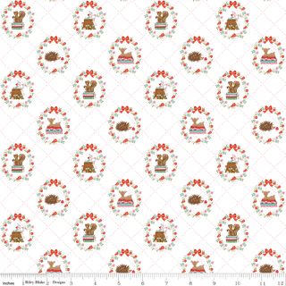 WHIMSICAL WOODLAND ANIMALS WHITE