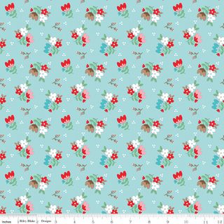 WHIMSICAL WOODLAND FLORAL AQUA