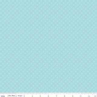 WHIMSICAL WOODLAND CIRCLE DOTS AQUA