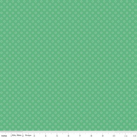 WHIMSICAL WOODLAND CIRCLE DOTS GREEN