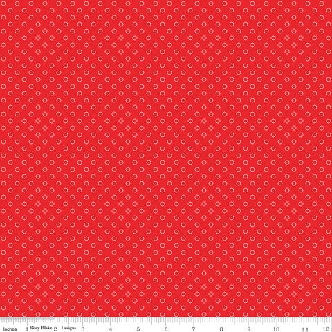 WHIMSICAL WOODLAND CIRCLE DOTS RED