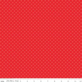 WHIMSICAL WOODLAND CIRCLE DOTS RED