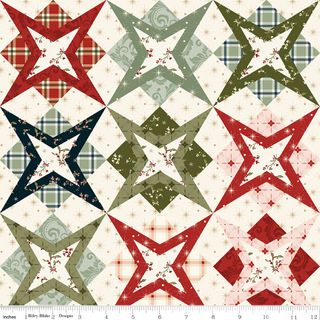 CHRISTMAS GREETINGS CHEATER PRINT MULTI