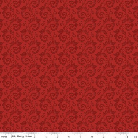 CHRISTMAS GREETINGS SCROLL RED
