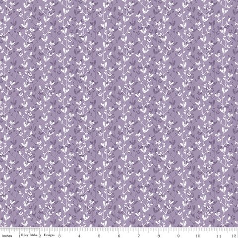 DAYBREAK ON THE PRAIRIE SILHOUETTE FLORAL PURPLE
