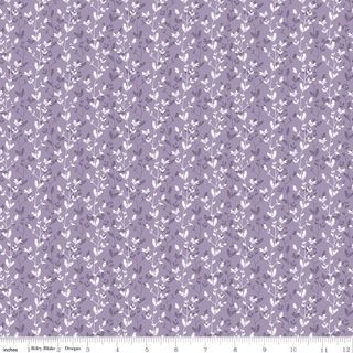DAYBREAK ON THE PRAIRIE SILHOUETTE FLORAL PURPLE