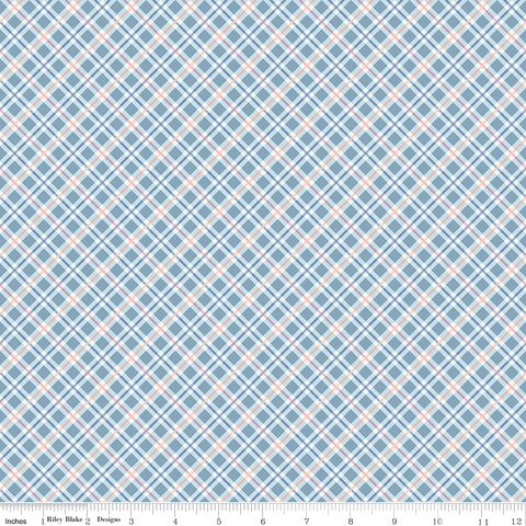 DAYBREAK ON THE PRAIRIE PLAID BLUE
