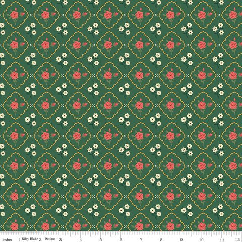 ORCHARD HOUSE MEDALLIONS GREEN