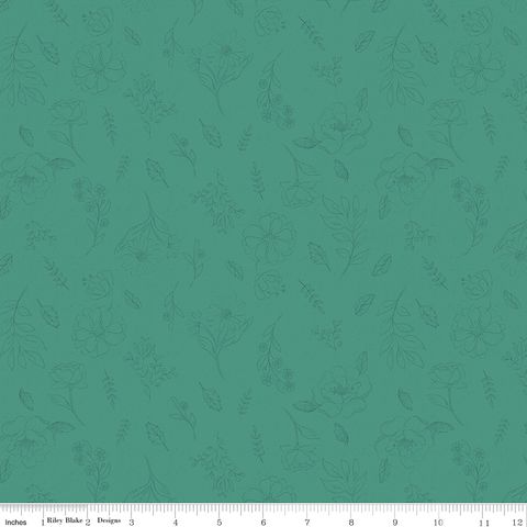 ORCHARD HOUSE SKETCH FLORAL TEAL