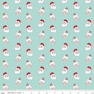 CLAUS & CO. SANTA HEADS BLUE