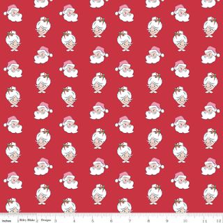 CLAUS & CO. SANTA HEADS RED