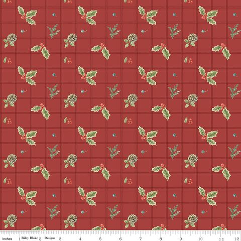 HOLIDAY SPIRIT HOLLY RED