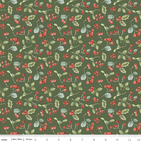 HOLIDAY SPIRIT BERRIES GREEN
