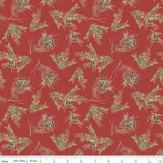 HOLIDAY SPIRIT PINECONES RED